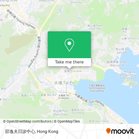 邵逸夫日診中心 map