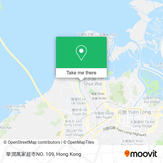 華潤萬家超市NO. 109 map