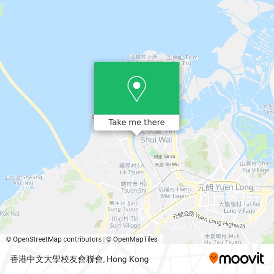 香港中文大學校友會聯會 map