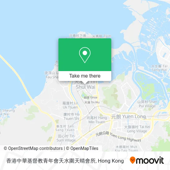 香港中華基督教青年會天水圍天晴會所地圖