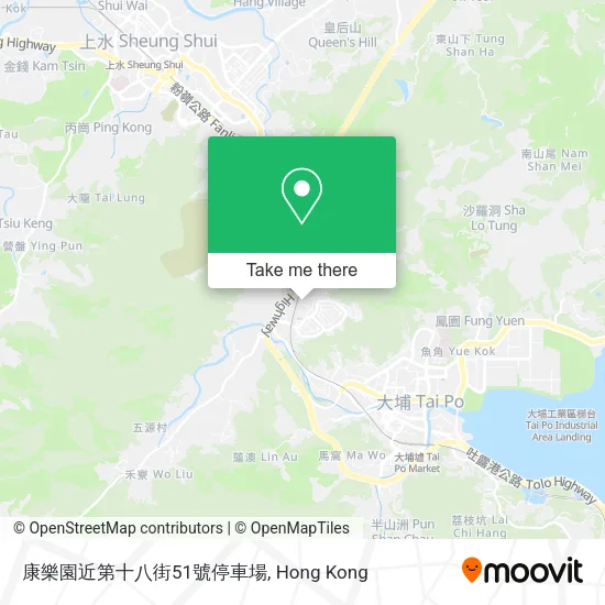 康樂園近第十八街51號停車場地圖
