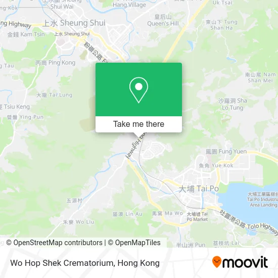 Wo Hop Shek Crematorium map