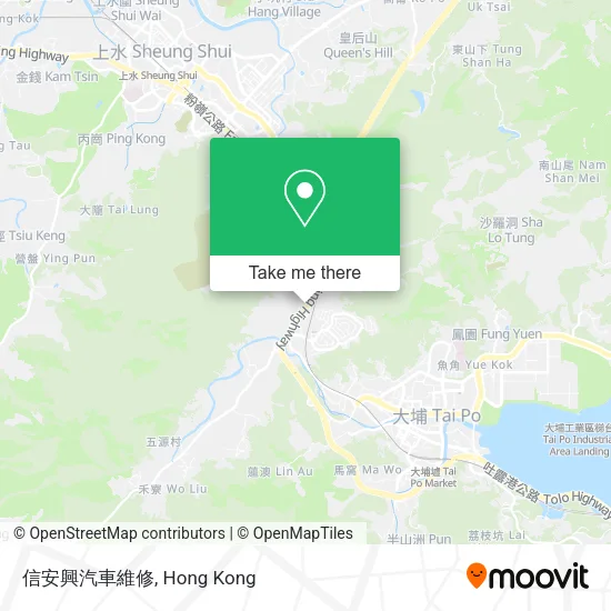 信安興汽車維修地圖