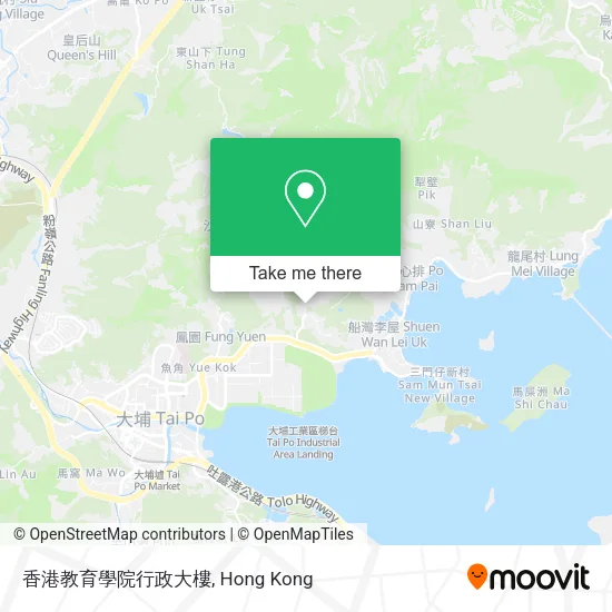 香港教育學院行政大樓地圖