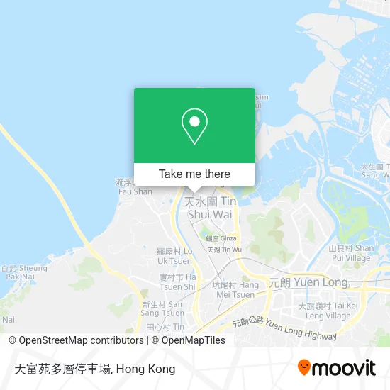 天富苑多層停車場地圖