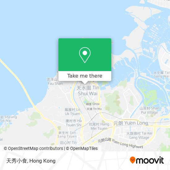 天秀小食 map