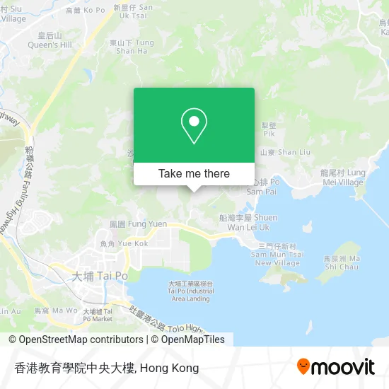 香港教育學院中央大樓 map