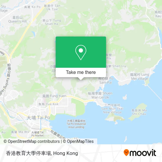 香港教育大學停車場 map