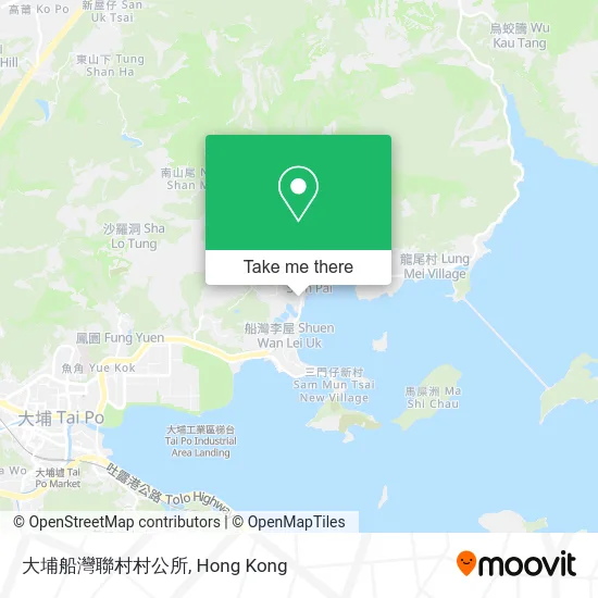 大埔船灣聯村村公所 map