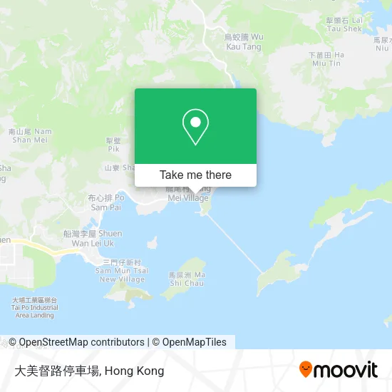 大美督路停車場地圖