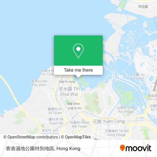 香港濕地公園特別地區地圖