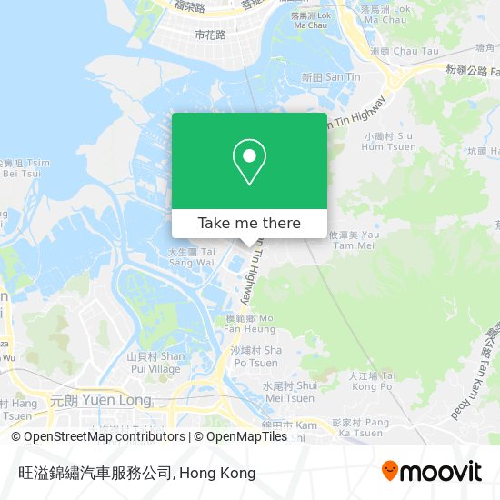 旺溢錦繡汽車服務公司 map