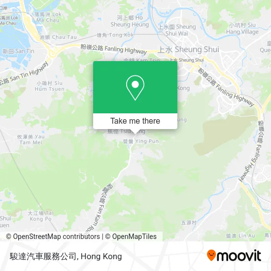 駿達汽車服務公司地圖
