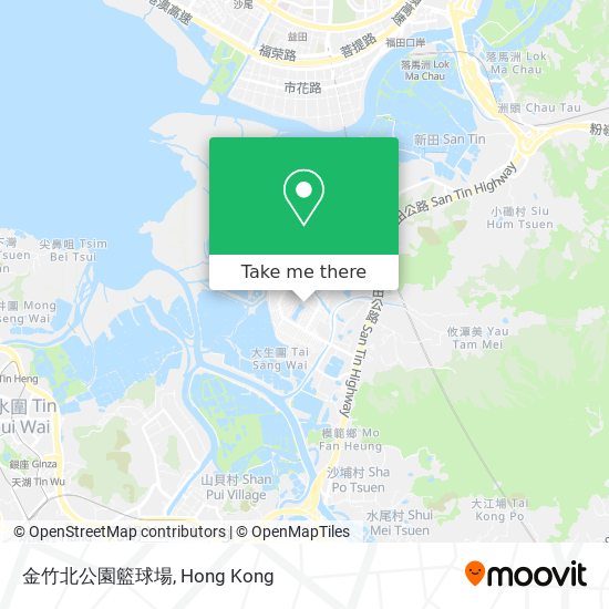 金竹北公園籃球場 map