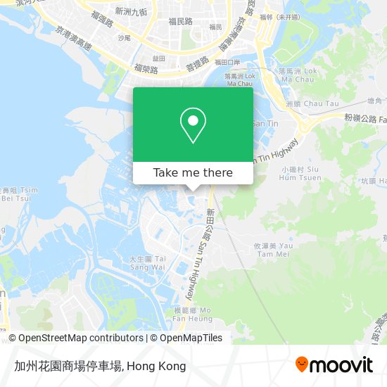 加州花園商場停車場 map