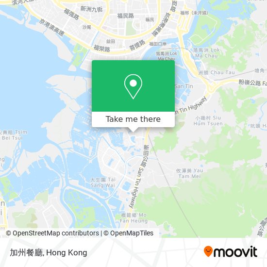 加州餐廳 map