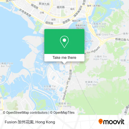 Fusion-加州花園 map