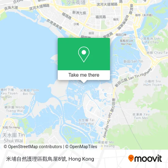 米埔自然護理區觀鳥屋8號 map