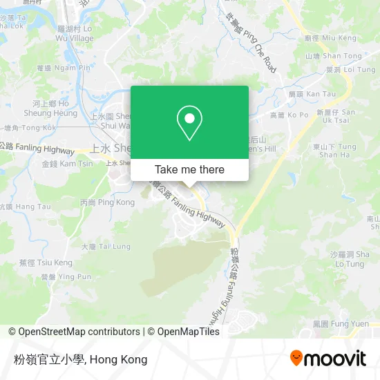 粉嶺官立小學 map