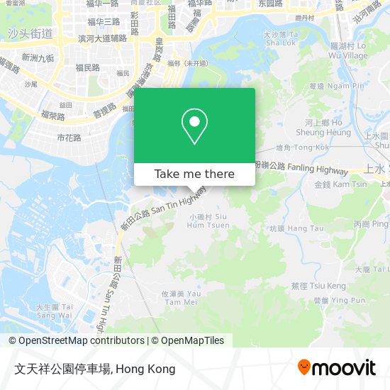 文天祥公園停車場 map