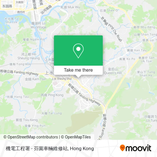 機電工程署 - 芬園車輛維修站地圖