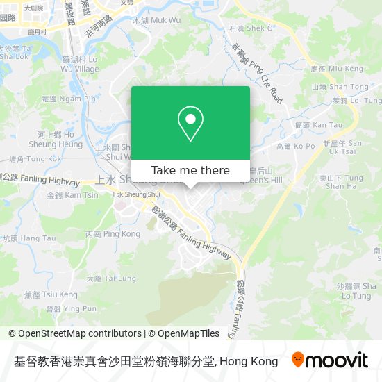 基督教香港崇真會沙田堂粉嶺海聯分堂 map