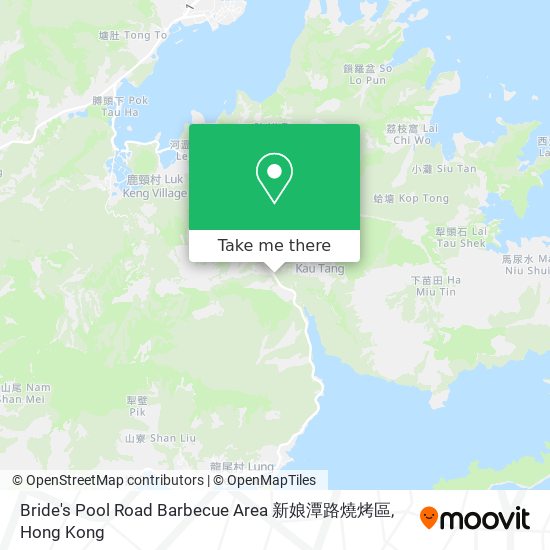 Bride's Pool Road Barbecue Area 新娘潭路燒烤區地圖