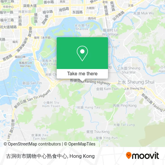古洞街市購物中心熟食中心地圖