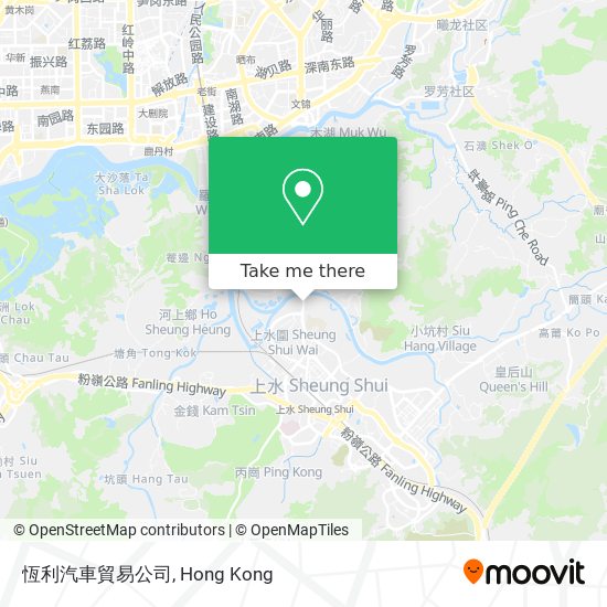 恆利汽車貿易公司 map