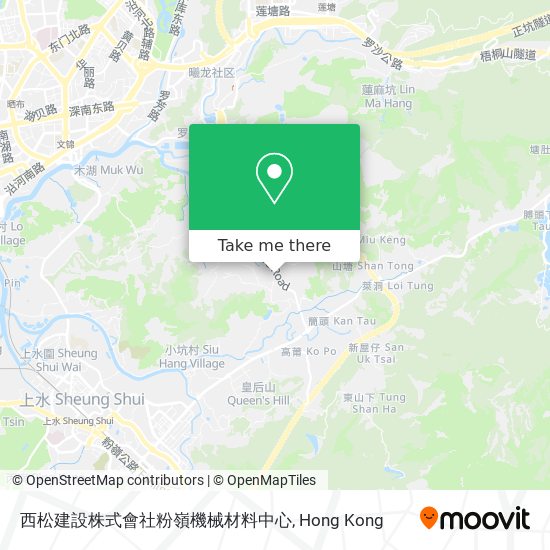 西松建設株式會社粉嶺機械材料中心 map
