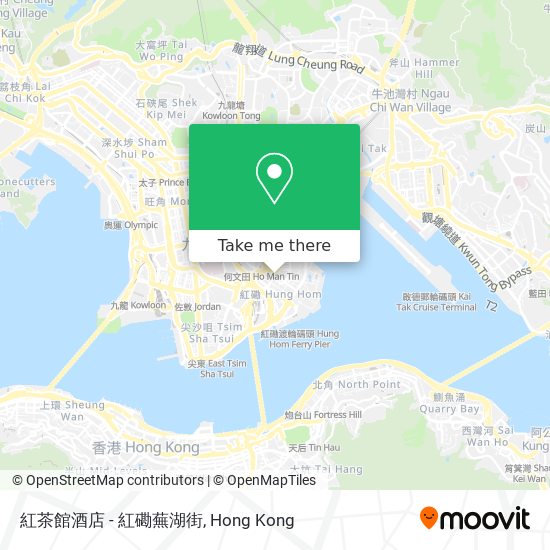 紅茶館酒店 - 紅磡蕪湖街地圖
