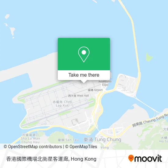 香港國際機場北衛星客運廊 map