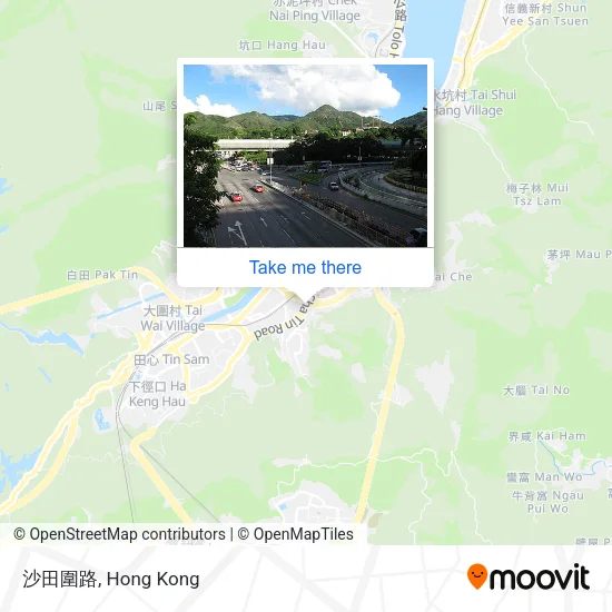 沙田圍路地圖