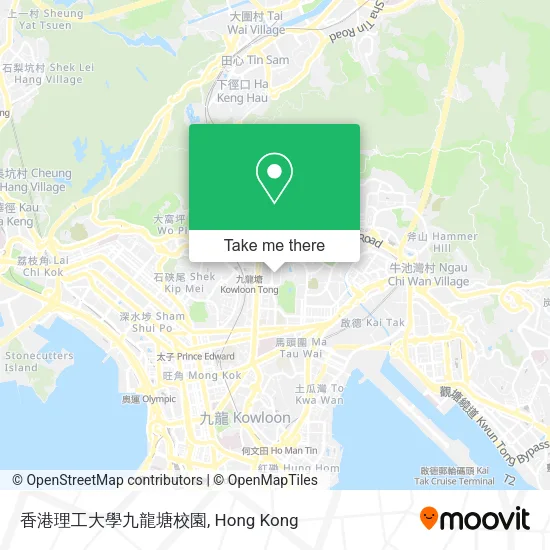 香港理工大學九龍塘校園地圖