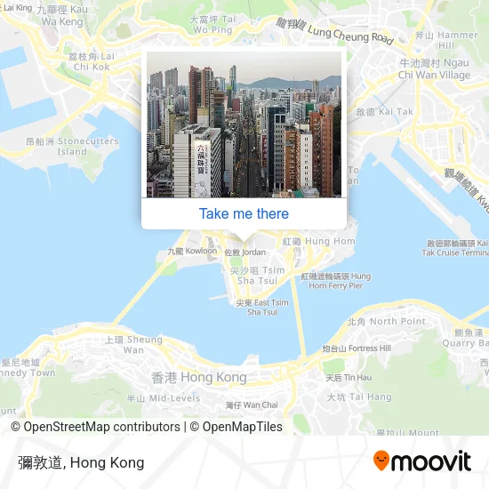 彌敦道地圖