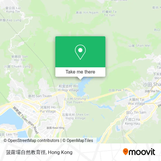 菠蘿壩自然教育徑地圖