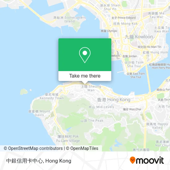 中銀信用卡中心地圖