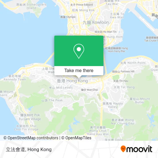 立法會道 map