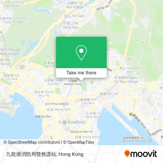 九龍塘消防局暨救護站地圖