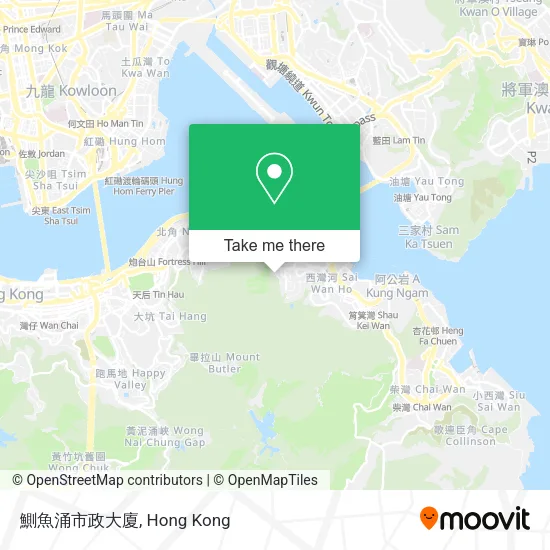 鰂魚涌市政大廈 map