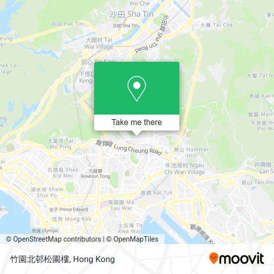 竹園北邨松園樓地圖