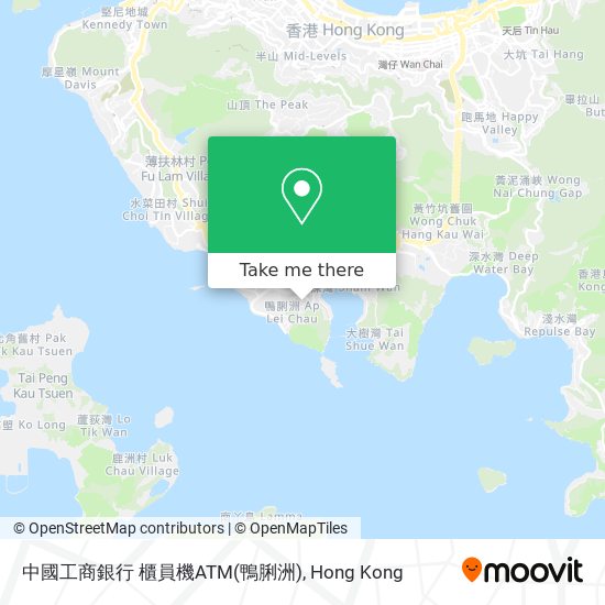 中國工商銀行 櫃員機ATM(鴨脷洲) map