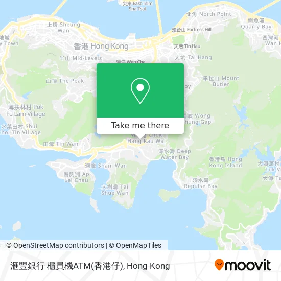 滙豐銀行 櫃員機ATM(香港仔)地圖