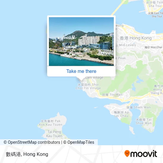 數碼港 map