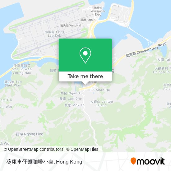 葵康車仔麵咖啡小食 map