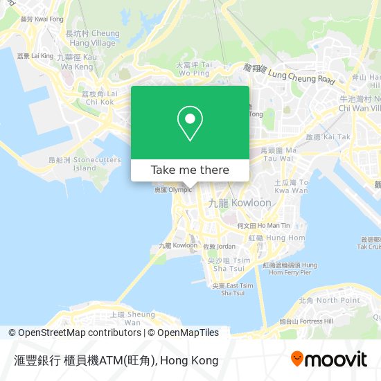 滙豐銀行 櫃員機ATM(旺角) map