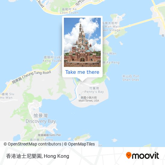 香港迪士尼樂園 map