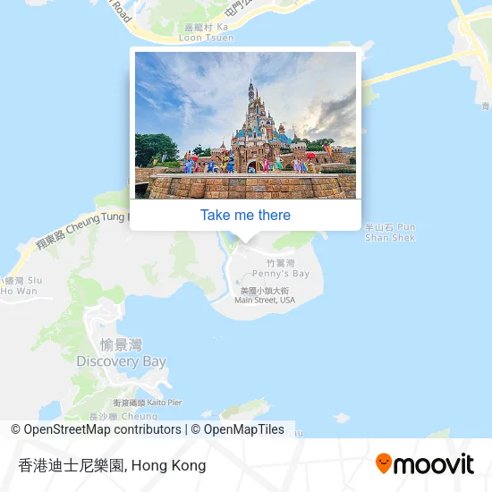 香港迪士尼樂園地圖