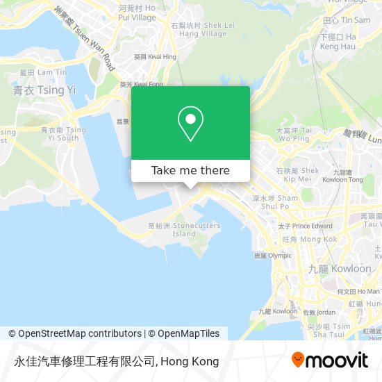 永佳汽車修理工程有限公司 map