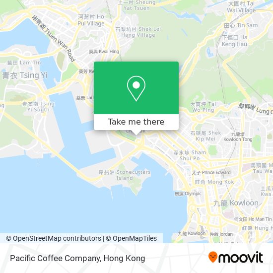 Pacific Coffee Company map